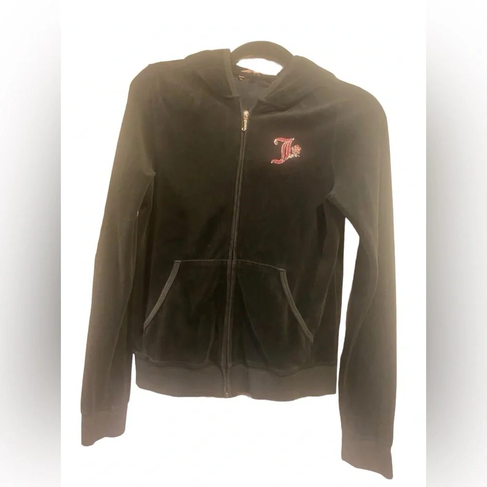 Juicy Couture velour full zip track jacket Size L